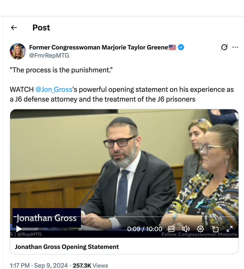 Testifying before Members of Congress